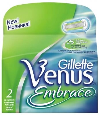 Набор сменных кассет Gillette Venus Embrace от компании Бесплатная доставка по Беларуси - фото 1