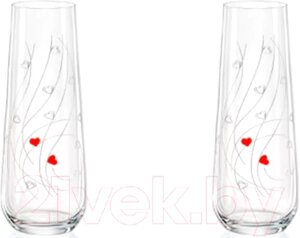 Набор стаканов Bohemia Crystalex Sparkly Love 23013/Q9472/250-2