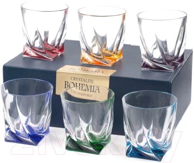 Набор стаканов Bohemia Crystalite Quadro 7K8/99999/9/72R93/932-669 от компании Бесплатная доставка по Беларуси - фото 1