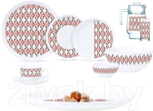 Набор столовой посуды Luminarc Diwali Astratta Pink Q7816