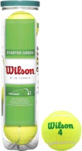 Набор теннисных мячей Wilson Starter Green Play / WRT137400