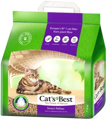 Наполнитель для туалета Cat's Best Smart Pellets от компании Бесплатная доставка по Беларуси - фото 1