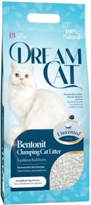 Наполнитель для туалета Dream Cat Бентонитовый без запаха