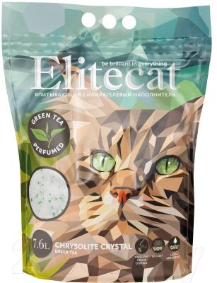 Наполнитель для туалета EliteCat Chrysolite Green Tea 4893/EC от компании Бесплатная доставка по Беларуси - фото 1