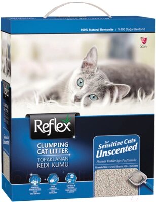 Наполнитель для туалета REFLEX Бентонитовый для чувствительных кошек от компании Бесплатная доставка по Беларуси - фото 1