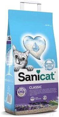 Наполнитель для туалета Sanicat Classic Lavander от компании Бесплатная доставка по Беларуси - фото 1