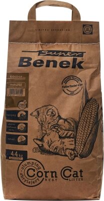 Наполнитель для туалета Super Benek Corn Cat Golden от компании Бесплатная доставка по Беларуси - фото 1