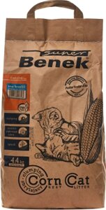 Наполнитель для туалета Super Benek Corn Cat Морской бриз