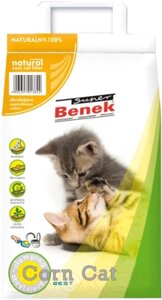 Наполнитель для туалета Super Benek Corn Cat натуральный
