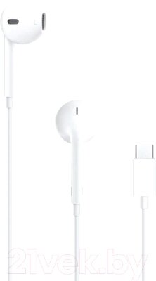 Наушники-гарнитура Apple EarPods с разъемом USB-C A3046 / MTJY3 от компании Бесплатная доставка по Беларуси - фото 1