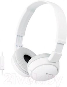 Наушники-гарнитура Sony MDR-ZX110APW