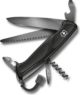 Нож швейцарский Victorinox Ranger Grip 55 Onyx Black 0.9563. C31P от компании Бесплатная доставка по Беларуси - фото 1