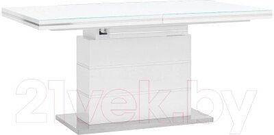 Обеденный стол Stool Group Глазго раскладной 160-215x90 / N-115-160-HGW от компании Бесплатная доставка по Беларуси - фото 1