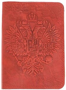 Обложка на паспорт Poshete Герб / 681-OP1102003-RED