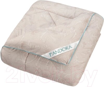 Одеяло PANDORA Верблюжья шерсть тик облегченное 140x205 от компании Бесплатная доставка по Беларуси - фото 1