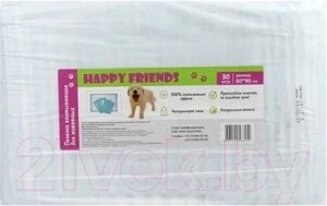 Одноразовая пеленка для животных Happy Friends 60x90см HF90/30