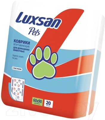 Одноразовая пеленка для животных Luxsan Pets Premium 60x90 от компании Бесплатная доставка по Беларуси - фото 1