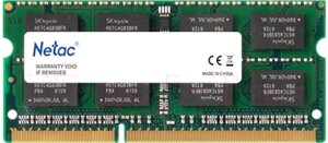 Оперативная память DDR3 Netac NTBSD3N16SP-04