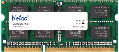 Оперативная память DDR3 Netac NTBSD3N16SP-08 от компании Бесплатная доставка по Беларуси - фото 1