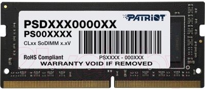 Оперативная память DDR4 Patriot PSD432G32002S от компании Бесплатная доставка по Беларуси - фото 1