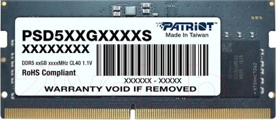 Оперативная память DDR5 Patriot PSD516G480081S от компании Бесплатная доставка по Беларуси - фото 1