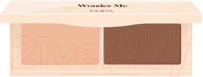 Палетка для скульптурирования Pupa Wonder Me Natural Sculpt Contouring Face Powder Duo тон 002