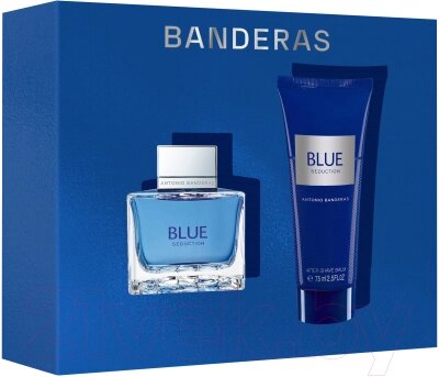 Парфюмерный набор Antonio Banderas Blue Seduction For Men Туалетная вода+Бальзам после бритья