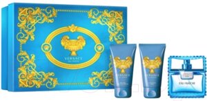 Парфюмерный набор Versace Man Eau Fraiche Туалетная вода+Бальзам после бритья+Гель д/душа