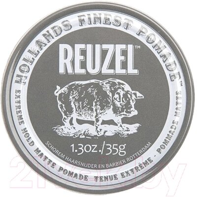 Паста для укладки волос Reuzel Extreme Hold Matte Pomade от компании Бесплатная доставка по Беларуси - фото 1