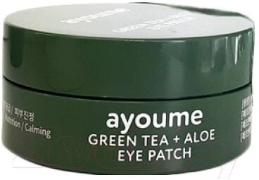 Патчи под глаза Ayoume Green Tea+Aloe Eye Patch от компании Бесплатная доставка по Беларуси - фото 1