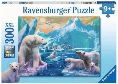 Пазл Ravensburger XXL Полярные медведи / 12947 от компании Бесплатная доставка по Беларуси - фото 1