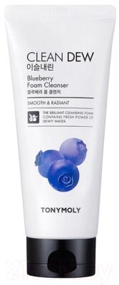 Пенка для умывания Tony Moly Clean Dew Blueberry Foam Cleanser от компании Бесплатная доставка по Беларуси - фото 1