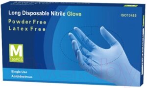 Перчатки одноразовые Nitrile Gloves Long NitrileExam