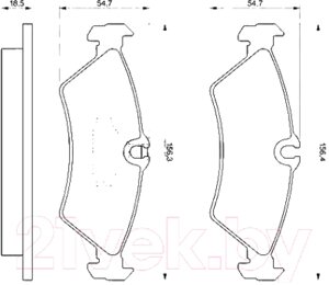 Тормозные колодки Bosch 0986424219