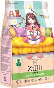 Сухой корм для кошек Zillii Kitten индейка с ягненком / 5658101