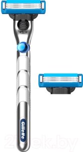 Бритвенный станок Gillette Mach3 Turbo красный