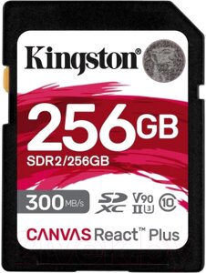 Карта памяти Kingston Canvas React Plus SDXC 256GB (SDR2/256GB)