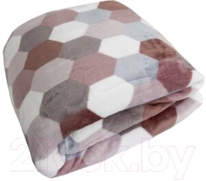 Плед TexRepublic Absolute Flannel Мозаика-соты 200x220 / 44106
