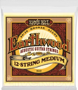 Струны для 12-струнной гитары Ernie Ball 2012 Earthwood 11-52