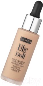 Тональный флюид Pupa Spf 15 Like A Doll Perfecting Make-Up Fluid Nude Look тон 020