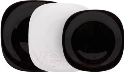 Набор тарелок Luminarc Carine Black/White N1479 - отзывы