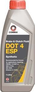 Тормозная жидкость Comma DOT 4 ESP / BF4ESP1L