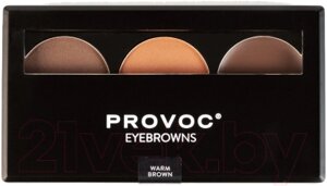 Палетка теней для бровей Provoc Тон 02 Warm Brown