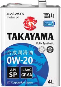 Моторное масло Takayama 0W20 GF-6А SP / 605141
