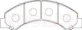 Тормозные колодки Masuma MS4464