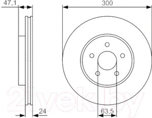 Тормозной диск Bosch 0986479S48