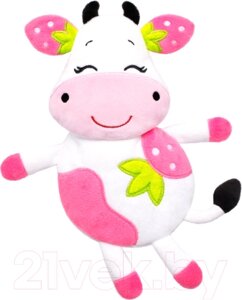 Игрушка-грелка детская Мякиши Клубничная Корова с вишневыми косточками / 647