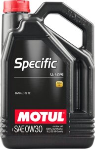 Моторное масло Motul Specific LL-12 FE 0W30 / 107302