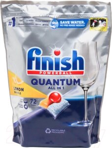 Капсулы для посудомоечных машин Finish Quantum All in Оne Lemon