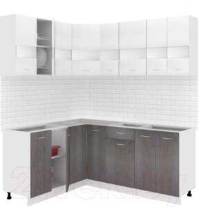 Готовая кухня Кортекс-мебель Корнелия Экстра 1.5x1.9 без столешницы